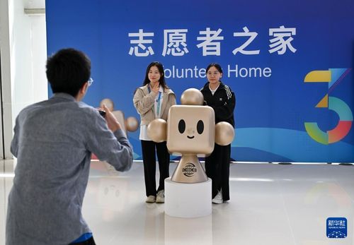 鏈博會(huì)上的志愿者信息咨詢