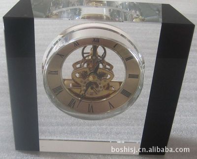 廠家直銷，品質(zhì)非凡 探秘浦江博石003家居水晶鐘表